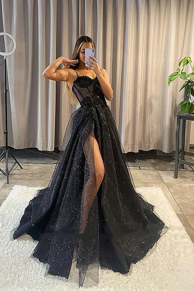 lace black dress prom